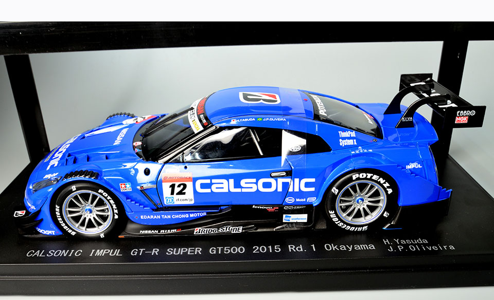 81023 SUPER GT500 2015 Rd.1 Okayama CALSONIC IMPUL GT-R No.12 Blue