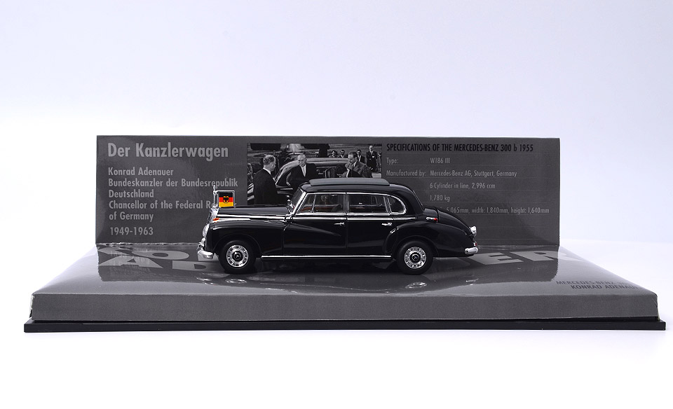 Political Leaders Series No.12 Mercedes-Benz 300 b Konrad Adenauer 1955