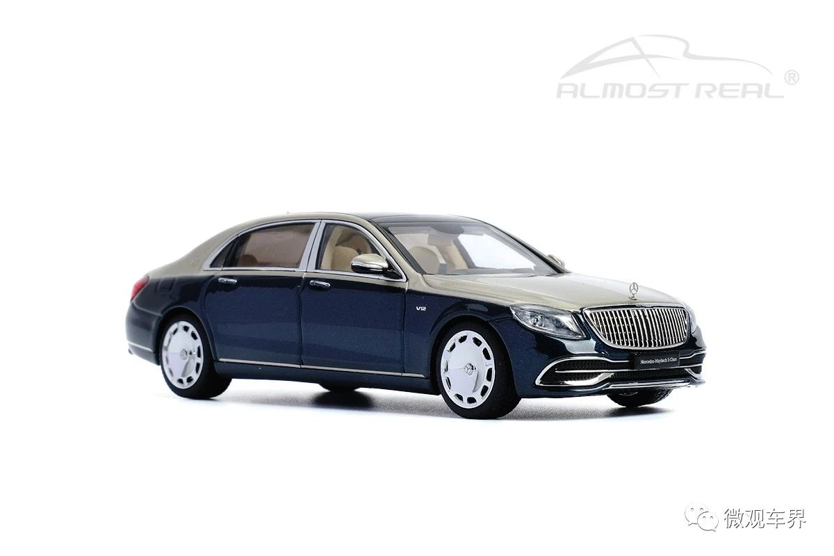 Mercedes-Maybach S-Class - 2019 - Anthracite Blue/Aragonite Silver 梅賽德斯-邁巴赫S級2019款  顏色：白煤藍(lán)/文石銀