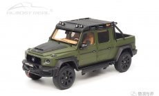 Brabus G 800 Adventure XLP - 2020 - Nato Oliv Matte 1/18  中文：博速 800 探險版 XLP 2020款 亞光橄欖綠 1/18  顏色：亞光橄欖綠車身，配亞光碳纖維裝飾