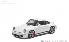 RUF CTR Anniversary - 2017 - Bavarian Sky Blue 1/18 中文：RUF CTR 周年版 2017款 天空藍 1/18 顏色：藍色車身，棕色筒狀賽車座椅 比例：1/18 主要特征：經(jīng)典鯨尾，寬體車身