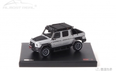 Brabus G 800 Adventure XLP - 2020 - Rocket Silver Matte 1/43 中文：博速 800 探險(xiǎn)版 XLP 2020款 亞光銀 1/43 顏色：亞光銀色車(chē)身，配碳纖維裝飾 比例：1/43 主要特征：博速探險(xiǎn)版套件，絞盤(pán)，踏板，越野輪轂，越野輪胎，前輪轉(zhuǎn)向