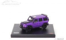 Brabus G-Class Mercedes-AMG G 63 - 2020 - Candy Purple 1/43 中文：博速 G-Class 2020款 糖果紫 1/43 顏色：紫色車(chē)身，黑色內(nèi)飾，配碳纖維裝飾 比例：1/43 主要特征：博速碳纖維改裝套件，LED高位照明燈，高性能運(yùn)動(dòng)車(chē)胎，碳纖維尾翼，前輪轉(zhuǎn)向