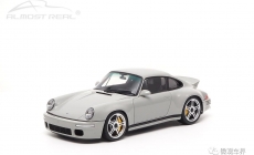 RUF SCR - 2018 - Chalk Grey 1/18 中文：RUF SCR 2018款 粉灰 1/18 顏色：粉灰，黑色內(nèi)飾 比例：1/18 主要特征：經(jīng)典鴨尾，寬體車身